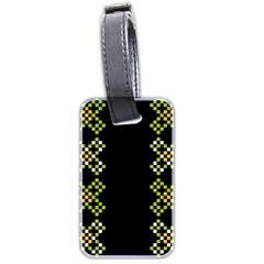 Pattern Background Vector Seamless Luggage Tag (two Sides)