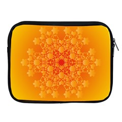 Fractal Yellow Orange Apple Ipad 2/3/4 Zipper Cases by Dutashop