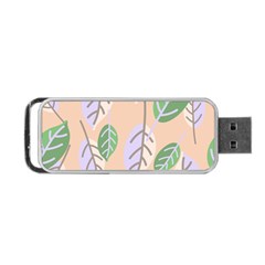 Leaf Pink Portable Usb Flash (one Side) by Dutashop