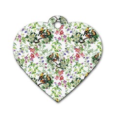 Green Flora Dog Tag Heart (one Side) by goljakoff