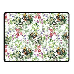 Green Flora Double Sided Fleece Blanket (small)  by goljakoff