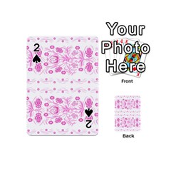 Pink Flowers Playing Cards 54 Designs (mini) by Eskimos
