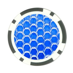 Hexagon Windows Poker Chip Card Guard by essentialimage365