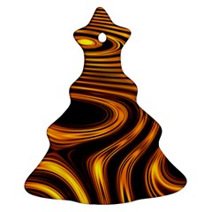 Wave Abstract Lines Ornament (christmas Tree) 