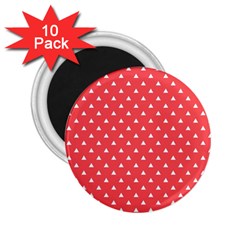 Safi Design Red Simple Pattern 13 2 25  Magnets (10 Pack)  by SpangleCustomWear