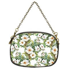 White Flowers Chain Purse (two Sides) by goljakoff