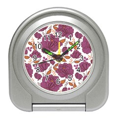 Pink Flowers Travel Alarm Clock by goljakoff