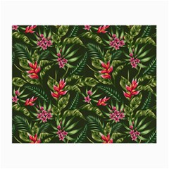 Tropical Flowers Small Glasses Cloth by goljakoff