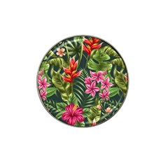 Tropic Flowers Hat Clip Ball Marker (4 Pack)