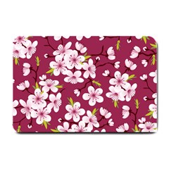 Cherry Blossom Small Doormat  by goljakoff