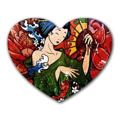Geisha Heart Mousepads