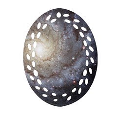 Spiral Galaxy Ornament (oval Filigree) by ExtraGoodSauce