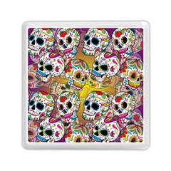 Sugar Skulls Memory Card Reader (square) by ExtraGoodSauce
