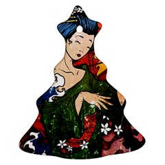 Geisha Geisha Christmas Tree Ornament (two Sides) by ExtraGoodSauce