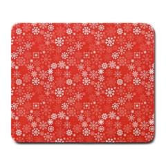 Christmas Snowflakes Large Mousepads by ExtraGoodSauce