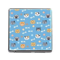 Cute Cat Pattern Memory Card Reader (square 5 Slot)