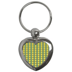 Native American Pattern Key Chain (heart)