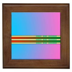 Vaporwave Hack The Planet 4 Framed Tile