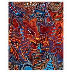 Phoenix Rising Colorful Abstract Art Drawstring Bag (small) by CrypticFragmentsDesign