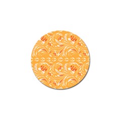 Orange Pattern Golf Ball Marker (4 Pack) by Eskimos