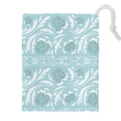 Blue Ornament Drawstring Pouch (5xl) by Eskimos