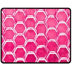 Hexagon Windows Fleece Blanket (medium)  by essentialimage365