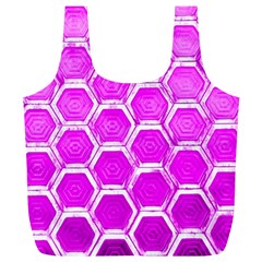 Hexagon Windows Full Print Recycle Bag (xl) by essentialimage365