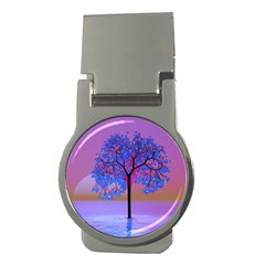 Tree Sunset Money Clips (round)  by icarusismartdesigns
