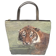 Swimming Tiger Bucket Bag by ExtraGoodSauce