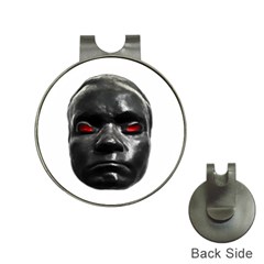 Creepy Black Man Mask Print Hat Clips With Golf Markers by dflcprintsclothing