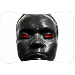 Creepy Black Man Mask Print Velour Seat Head Rest Cushion by dflcprintsclothing
