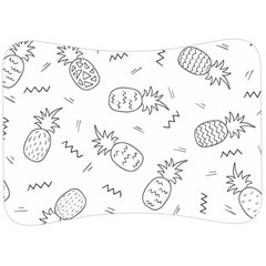 Pineapples Doodles Velour Seat Head Rest Cushion by goljakoff