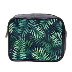 Green Leaves Mini Toiletries Bag (two Sides) by goljakoff