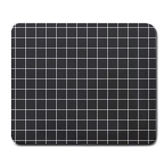 Gray Plaid Large Mousepads by goljakoff