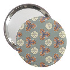 Flowers Leaves  Floristic Pattern 3  Handbag Mirrors by SychEva