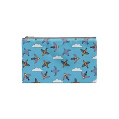 Birds In The Sky Cosmetic Bag (small) by SychEva