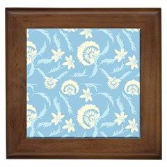 Blue Fantasy Framed Tile by Eskimos