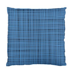 Blue Knitted Pattern Standard Cushion Case (two Sides) by goljakoff