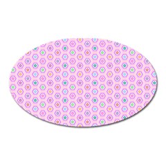 Hexagonal Pattern Unidirectional Oval Magnet by Dutashop