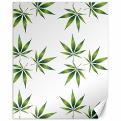 Cannabis Curative Cut Out Drug Canvas 11  X 14  by Dutashop