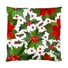 Christmas Berry Standard Cushion Case (two Sides) by goljakoff