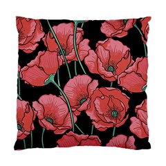 Poppy Flowers Standard Cushion Case (two Sides) by goljakoff