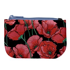 Poppy Flowers Large Coin Purse by goljakoff