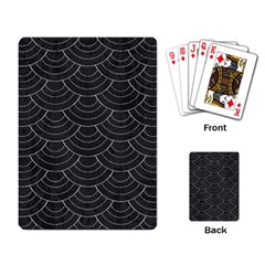 Black Sashiko Pattern Playing Cards Single Design (rectangle) by goljakoff
