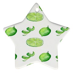 Lemon Star Ornament (two Sides) by Sparkle