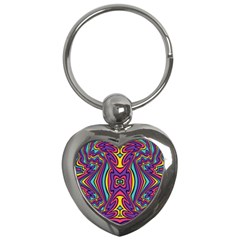 Abstract Pattern Key Chain (heart) by designsbymallika