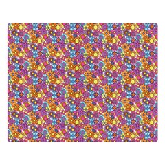 Groovy Floral Pattern Double Sided Flano Blanket (large)  by designsbymallika