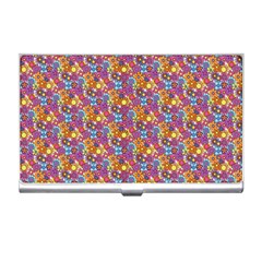 Summer Floral Pattern Business Card Holder by designsbymallika