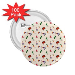 Vegetables Athletes 2 25  Buttons (100 Pack)  by SychEva