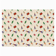 Vegetables Athletes Large Glasses Cloth